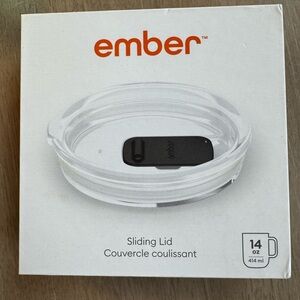 ember Sliding Lid for 14 oz Mug - Clear with Black Slider
